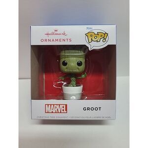 Hallmark‎ Christmas Tree Ornament Funko POP! Marvel Groot  New